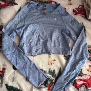 Gymshark Blue Crop Top